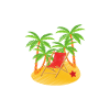 Palm trees beach