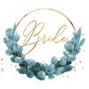 blue ivy wreath bride