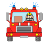 Fire Engine Firefighter Blue Light Use