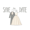 Wedding Save The Date Illustration