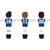 Tischfußball Blau Weiß