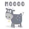 Caricature de vache Mooo