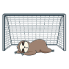 Football Goalkeeper Sloth Sleeping