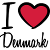 I Love Denmark Danmark Logo