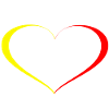 Heart Yellow Red