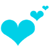 Heart blue gift idea