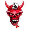 poker skull design