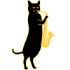 Chat saxophone