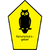 Schild Naturschutzgebiet / Eule