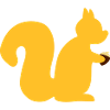 squirrel with a nut