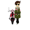 Mod Boy & Retro Scooter