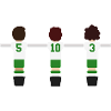 Tischfußball weiß grün