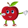 Pomme Dabbing dansant Vegan cadeau