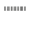 Piano Strichcode Klavier Keyboard Musik