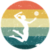 Beach volleyball retro