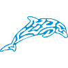 animals: tribal-dolphin