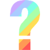 Rainbow question mark