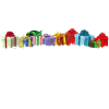 Bunte Geschenke Pakete