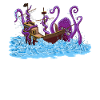 Pieuvre géante Kraken Monstre Maritime