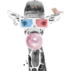 Hipster giraffe