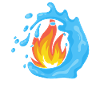 Éléments Feu et eau