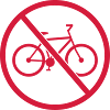 forbidden sign no bike zone driving bike drah