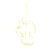 Skelett Mittelfinger