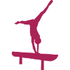 silhouette gymnastic beam 1