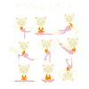 Yoga and cats