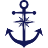Ancre marine et boussole