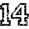 The Number Fourteen - No. 14 (two-color) white