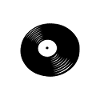 Disque vinyle avec ombre