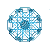 Mandala bleu celtique