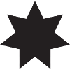 seven-pointed star Stern star etloile star