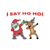 Santa Claus and Rudolph