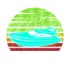 Retro motorboat