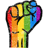 FIST Homo Gay Pride Rainbow Flag CSD LGBT
