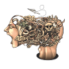 Head Scream Doodle Flat