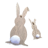 Easter bunnies from behind