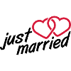Just Married Heart Logo Design