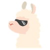 Llama sunglasses Alpaca gift