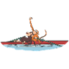 Two oarsmen after victory gift idea