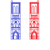 Notre-Dame de Paris, Frankrig shirt, frankrig banner