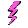 pourple lightning symbol