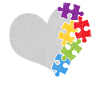 Autism heart puzzle gift