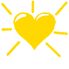 Sun heart summer gift