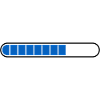 Ladebalken PC Icon blau