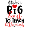 Teacher school heart gift
