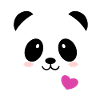 Panda Face Love Bear Face