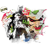 Batman Comic Composition Joker